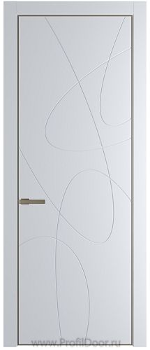 Дверь Profil Doors 6PA цвет Вайт (RAL 110 96 02) цвет профиля Шампань