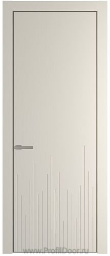 Дверь Profil Doors 7PA цвет Кремовая Магнолия (RAL 120-04) цвет профиля Никель матовый
