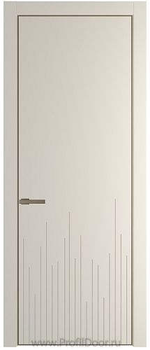 Дверь Profil Doors 7PA цвет Кремовая Магнолия (RAL 120-04) цвет профиля Шампань