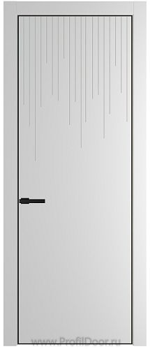 Дверь Profil Doors 8PA цвет Крем Вайт (RAL 120-02) цвет профиля Черный матовый RAL9005