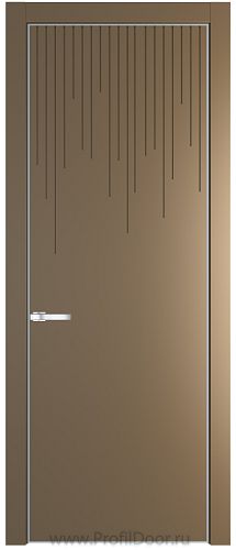 Дверь Profil Doors 8PA цвет Перламутр золото цвет профиля Серебро