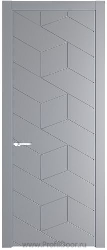 Дверь Profil Doors 9PA цвет Смоки (RAL 870-02) цвет профиля Серебро