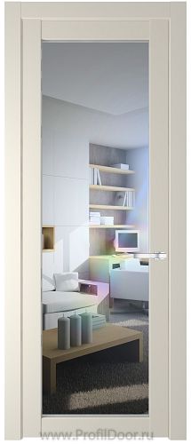 Дверь Profil Doors 1.1.2PD цвет Кремовая Магнолия (RAL 120-04) стекло Прозрачное