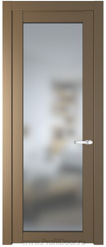 Дверь Profil Doors 1.1.2PD цвет Перламутр золото стекло Матовое
