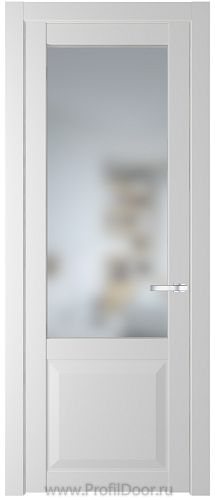 Дверь Profil Doors 1.2.2PD цвет Крем Вайт (RAL 120-02) стекло Матовое