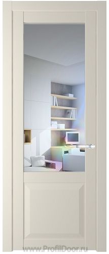 Дверь Profil Doors 1.2.2PD цвет Кремовая Магнолия (RAL 120-04) стекло Прозрачное