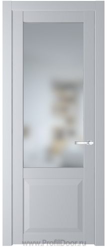 Дверь Profil Doors 1.2.2PD цвет Лайт Грей (RAL 870-01) стекло Матовое