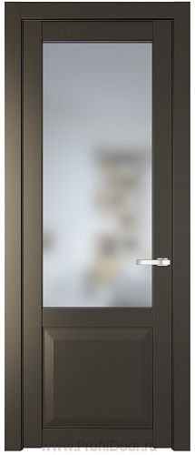 Дверь Profil Doors 1.2.2PD цвет Перламутр бронза стекло Матовое