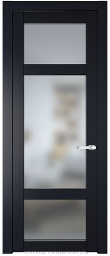 Дверь Profil Doors 1.3.2PD цвет Нэви Блу (RAL 7016) стекло Матовое