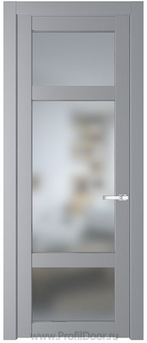 Дверь Profil Doors 1.3.2PD цвет Смоки (RAL 870-02) стекло Матовое