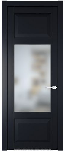 Дверь Profil Doors 1.3.3PD цвет Нэви Блу (RAL 7016) стекло Матовое