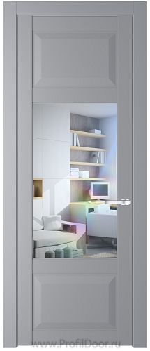 Дверь Profil Doors 1.3.3PD цвет Смоки (RAL 870-02) стекло Прозрачное
