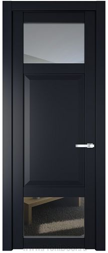 Дверь Profil Doors 1.3.4PD цвет Нэви Блу (RAL 7016) стекло Прозрачное