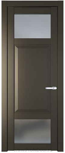 Дверь Profil Doors 1.3.4PD цвет Перламутр бронза стекло Матовое