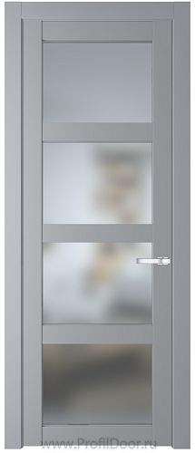 Дверь Profil Doors 1.4.2PD цвет Смоки (RAL 870-02) стекло Матовое