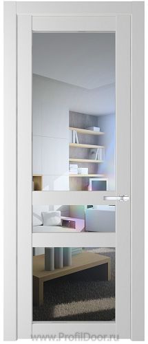 Дверь Profil Doors 1.5.2PD цвет Крем Вайт (RAL 120-02) стекло Прозрачное