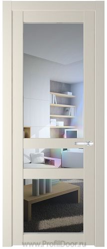 Дверь Profil Doors 1.5.2PD цвет Кремовая Магнолия (RAL 120-04) стекло Прозрачное