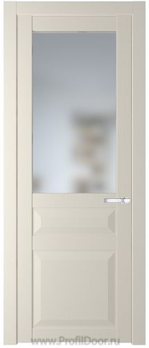 Дверь Profil Doors 1.5.3PD цвет Кремовая Магнолия (RAL 120-04) стекло Матовое