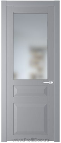 Дверь Profil Doors 1.5.3PD цвет Смоки (RAL 870-02) стекло Матовое