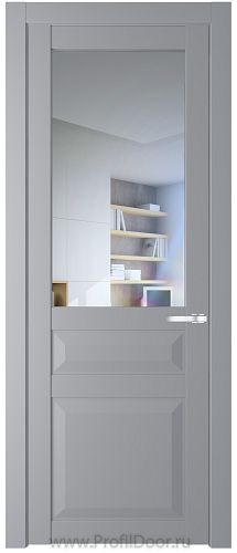 Дверь Profil Doors 1.5.3PD цвет Смоки (RAL 870-02) стекло Прозрачное