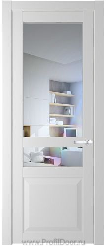 Дверь Profil Doors 1.5.4PD цвет Крем Вайт (RAL 120-02) стекло Прозрачное