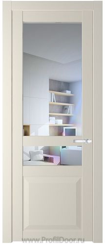 Дверь Profil Doors 1.5.4PD цвет Кремовая Магнолия (RAL 120-04) стекло Прозрачное