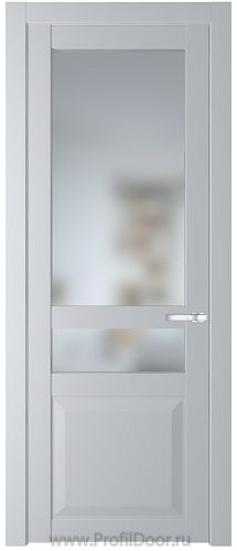 Дверь Profil Doors 1.5.4PD цвет Лайт Грей (RAL 870-01) стекло Матовое