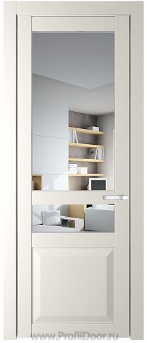 Дверь Profil Doors 1.5.4PD цвет Перламутр белый стекло Прозрачное