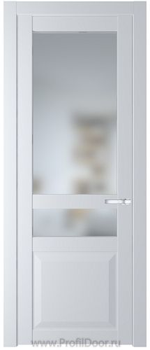 Дверь Profil Doors 1.5.4PD цвет Вайт (RAL 110 96 02) стекло Матовое
