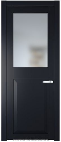 Дверь Profil Doors 1.6.2PD цвет Нэви Блу (RAL 7016) стекло Матовое