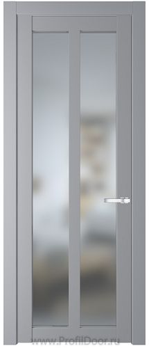 Дверь Profil Doors 1.7.2PD цвет Смоки (RAL 870-02) стекло Матовое