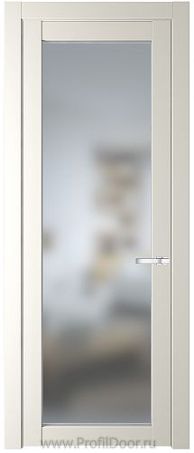 Дверь Profil Doors 2.1.2PD цвет Перламутр белый стекло Матовое