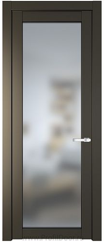 Дверь Profil Doors 2.1.2PD цвет Перламутр бронза стекло Матовое
