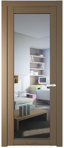 Дверь Profil Doors 2.1.2PD цвет Перламутр золото стекло Прозрачное