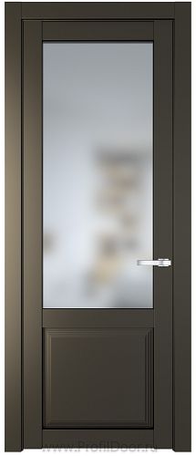 Дверь Profil Doors 2.2.2PD цвет Перламутр бронза стекло Матовое