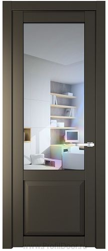Дверь Profil Doors 2.2.2PD цвет Перламутр бронза стекло Прозрачное