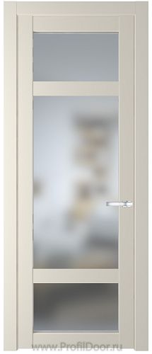 Дверь Profil Doors 2.3.2PD цвет Кремовая Магнолия (RAL 120-04) стекло Матовое