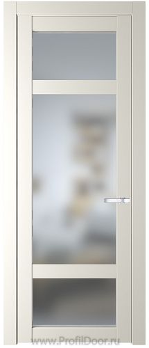 Дверь Profil Doors 2.3.2PD цвет Перламутр белый стекло Матовое