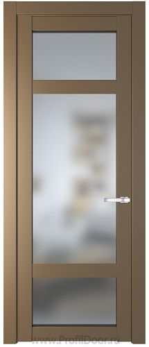 Дверь Profil Doors 2.3.2PD цвет Перламутр золото стекло Матовое