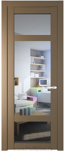 Дверь Profil Doors 2.3.2PD цвет Перламутр золото стекло Прозрачное