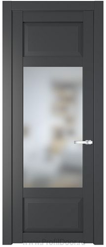 Дверь Profil Doors 2.3.3PD цвет Графит (Pantone 425С) стекло Матовое