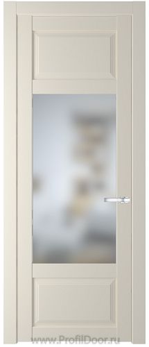 Дверь Profil Doors 2.3.3PD цвет Кремовая Магнолия (RAL 120-04) стекло Матовое