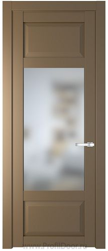 Дверь Profil Doors 2.3.3PD цвет Перламутр золото стекло Матовое