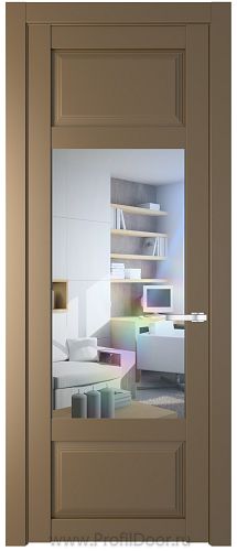Дверь Profil Doors 2.3.3PD цвет Перламутр золото стекло Прозрачное