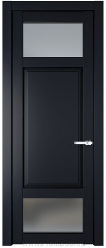 Дверь Profil Doors 2.3.4PD цвет Нэви Блу (RAL 7016) стекло Матовое