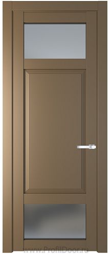 Дверь Profil Doors 2.3.4PD цвет Перламутр золото стекло Матовое