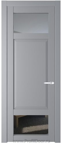 Дверь Profil Doors 2.3.4PD цвет Смоки (RAL 870-02) стекло Прозрачное