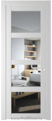 Дверь Profil Doors 2.4.2PD цвет Крем Вайт (RAL 120-02) стекло Прозрачное