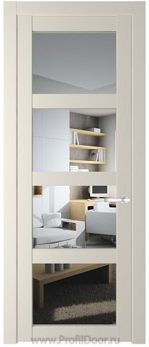 Дверь Profil Doors 2.4.2PD цвет Кремовая Магнолия (RAL 120-04) стекло Прозрачное