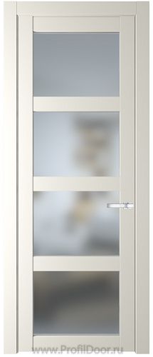 Дверь Profil Doors 2.4.2PD цвет Перламутр белый стекло Матовое